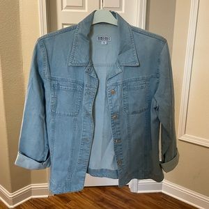 Woman’s Blue Denim Button Down